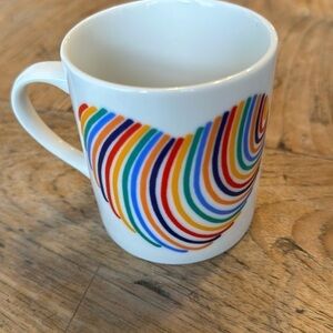 Bo Bendixen Denmark Rainbow Heart Mug – NWOT – Colorful Scandinavian Design